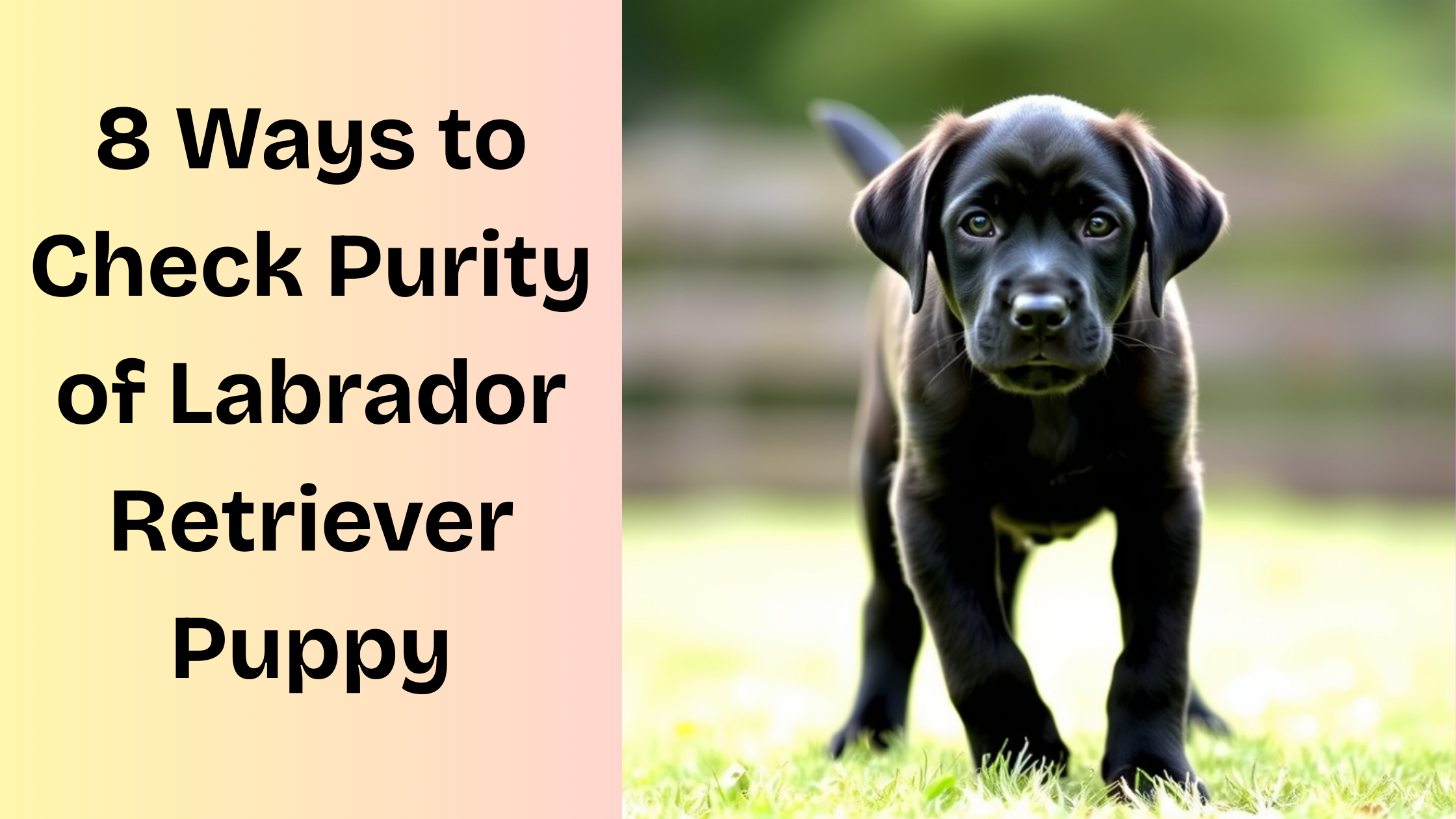 8 Ways to Check Purity of Labrador Retriever Puppy